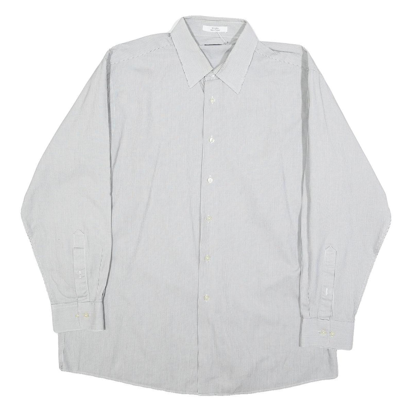 CALVIN KLEIN Mens Blue Shirt XL Cotton Classic Fit Button Shirt Work Business