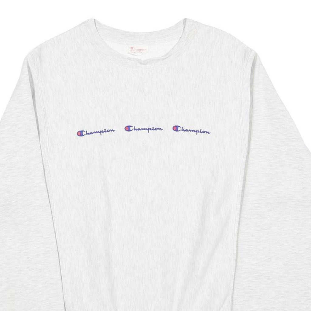 CHAMPION REVERSE WEAVE Mens White Crew Neck XS Cotton Blend Sweatshirt