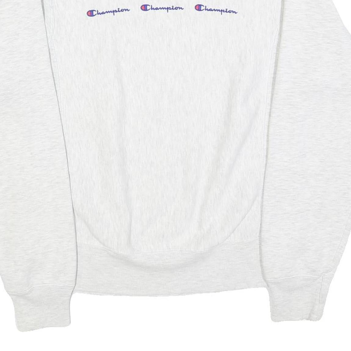 CHAMPION REVERSE WEAVE Mens White Crew Neck XS Cotton Blend Sweatshirt