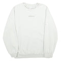 ADIDAS Mens White Cotton Blend Crew Neck M Sweatshirt Logo Design