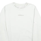 ADIDAS Mens White Cotton Blend Crew Neck M Sweatshirt Logo Design