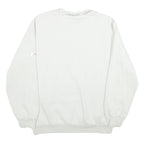 ADIDAS Mens White Cotton Blend Crew Neck M Sweatshirt Logo Design