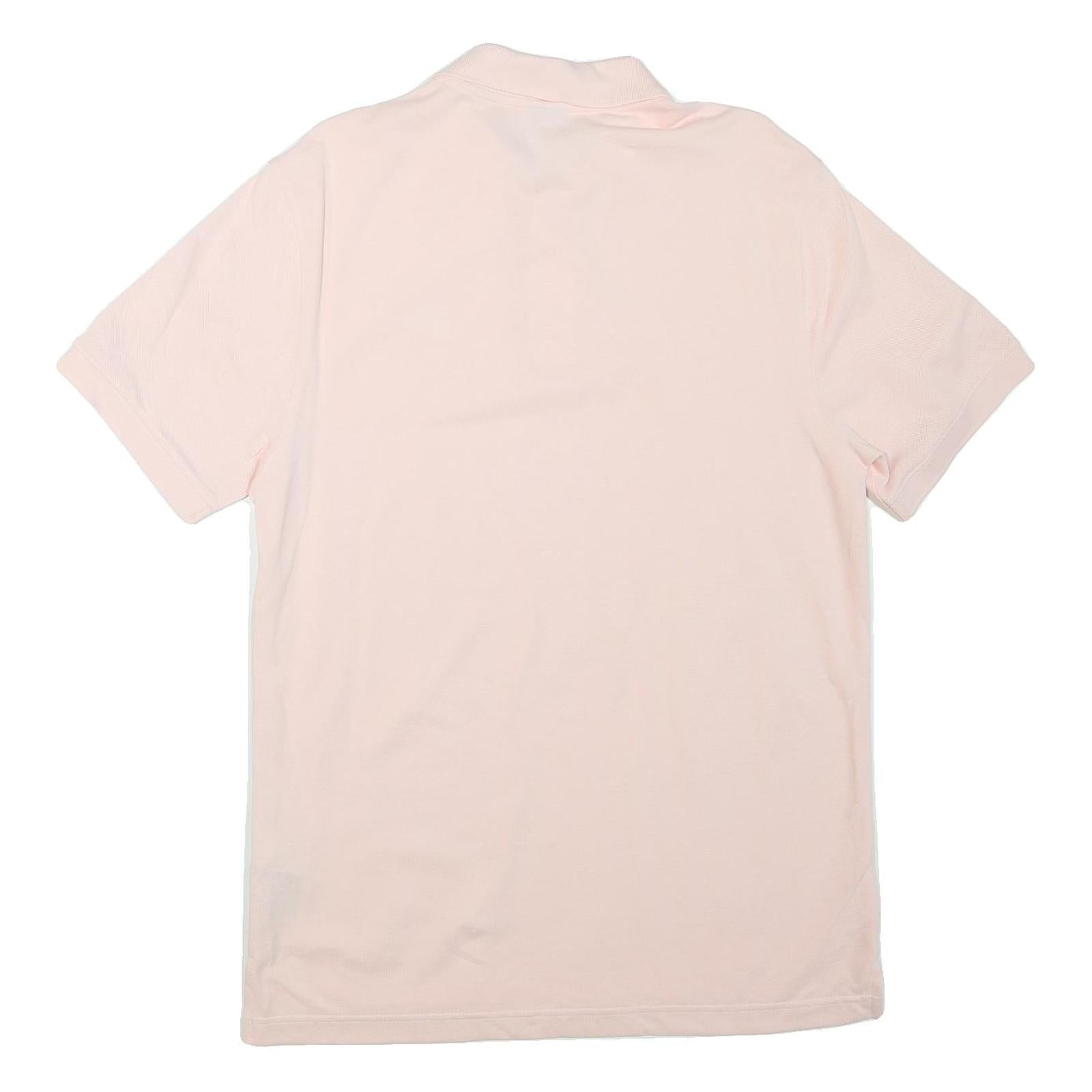 NIKE Mens Pink Polo Shirt M Cotton Blend Short Sleeve Plain Logo