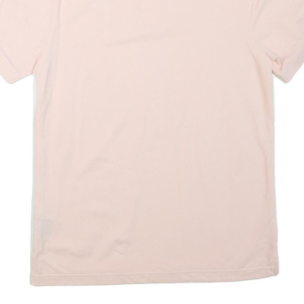 NIKE Mens Pink Polo Shirt M Cotton Blend Short Sleeve Plain Logo
