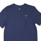 NIKE Mens Blue Graphic T-Shirt M Short Sleeve Crew Neck Basic Essential