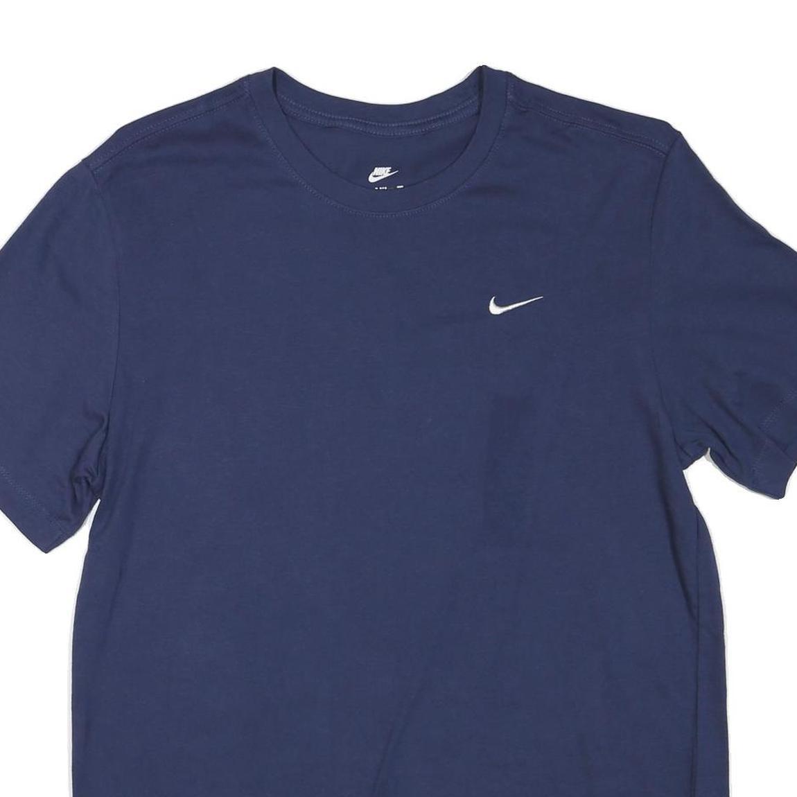 NIKE Mens Blue Graphic T-Shirt M Short Sleeve Crew Neck Basic Essential