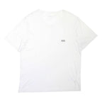 BOSS HUGO BOSS Mens White Plain T-Shirt 2XL Short Sleeve Round Neck Minimal Logo