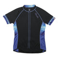PROTECTIVE Mens Black & Blue Cycling Jersey M Short Sleeve Zip Front Sports