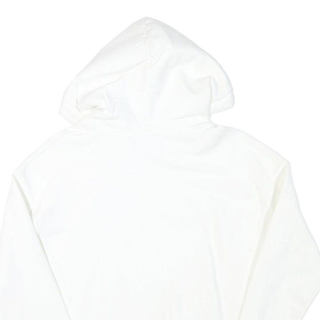 CHAMPION Mens White Hoodie S Cotton Blend Pullover Drawstring Hood