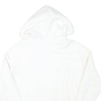 CHAMPION Mens White Hoodie S Cotton Blend Pullover Drawstring Hood