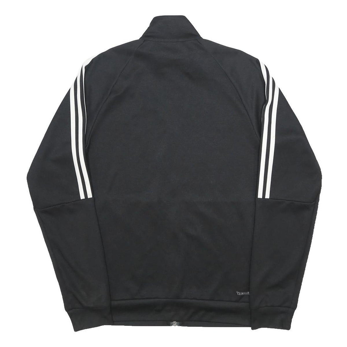 ADIDAS Mens Black & White Track Jacket XS Polyester Zip Stripe Sportswear