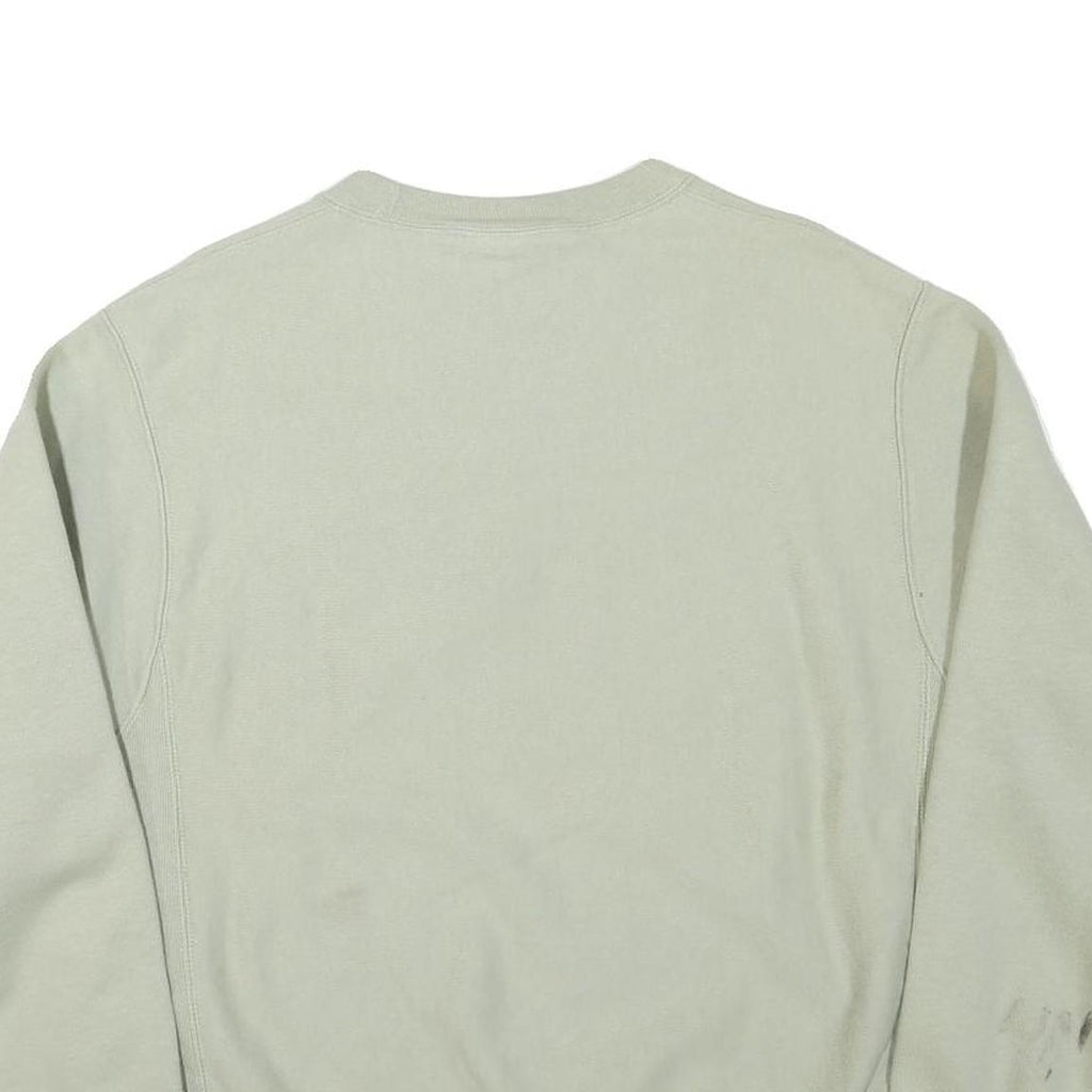CHAMPION Mens Pale Green Crew Neck M Cotton Blend Sweatshirt Pullover Logo
