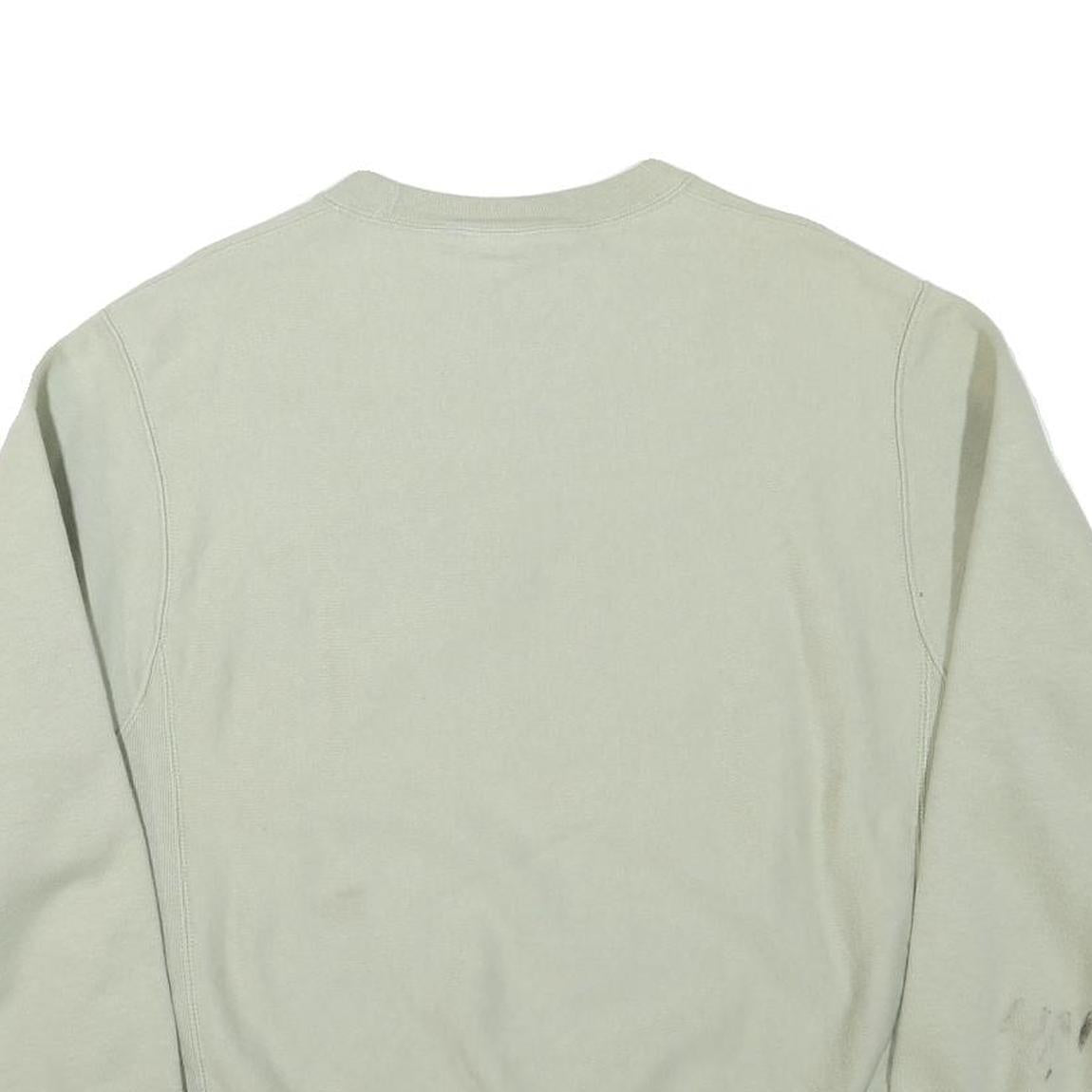 CHAMPION Mens Pale Green Crew Neck M Cotton Blend Sweatshirt Pullover Logo