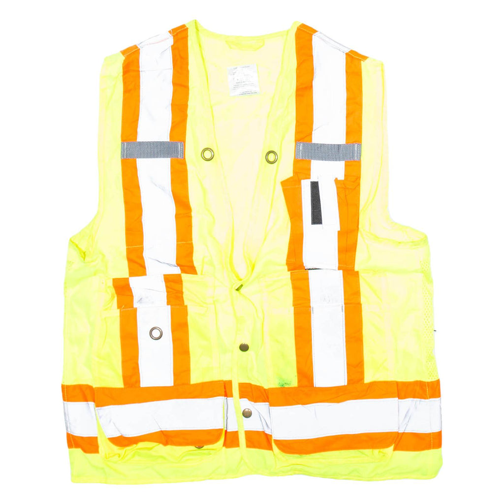 R&R INDUSTRIES High Visibility Mens Workwear Gilet Yellow M