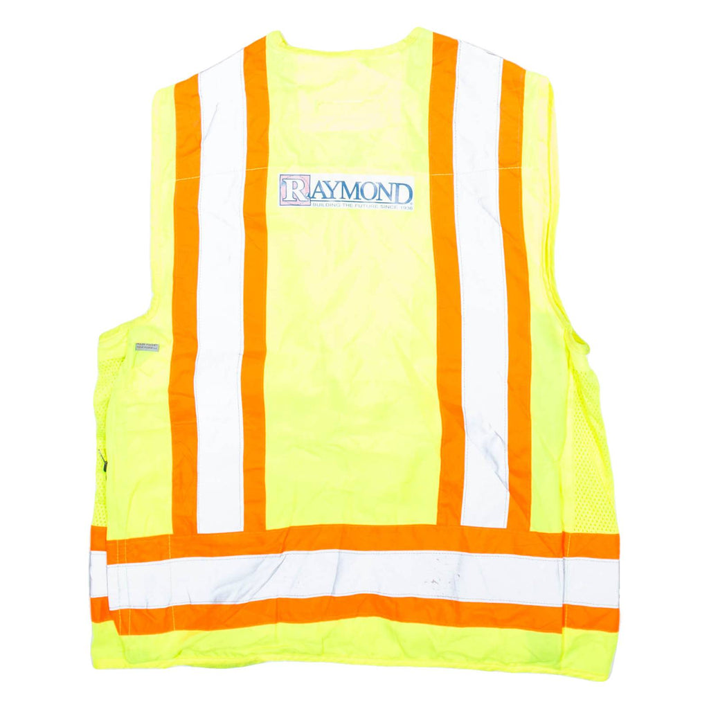 R&R INDUSTRIES High Visibility Mens Workwear Gilet Yellow M