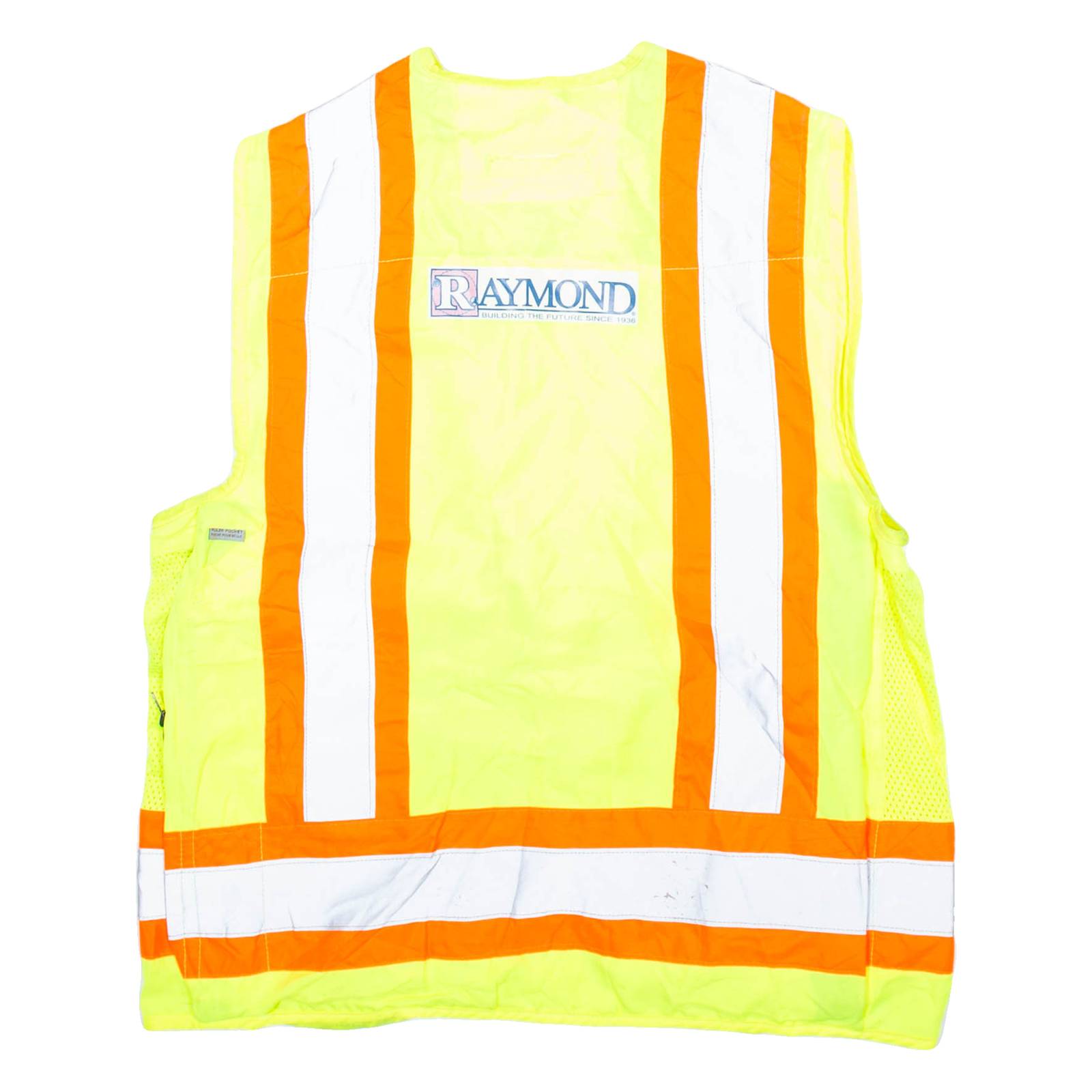 R&R INDUSTRIES High Visibility Mens Workwear Gilet Yellow M