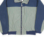 THE NORTH FACE Mens Blue & Grey Jacket M Polyester Zip Outdoor Warm Casual