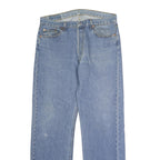 LEVI'S 501 Mens Jeans Blue Regular Straight Denim Medium W36 L32 Classic Button