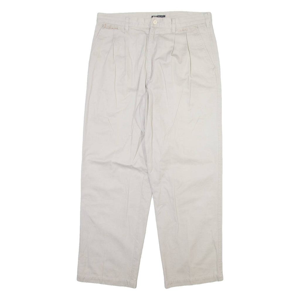 RETREAT Mens Trousers Beige Regular Straight W34 L30