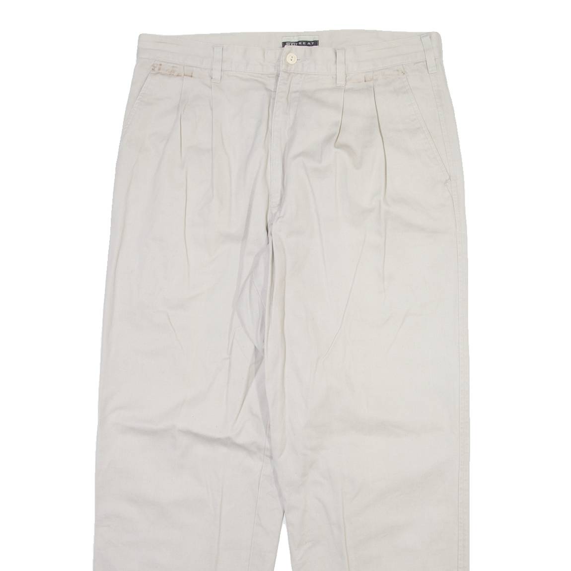 RETREAT Mens Trousers Beige Regular Straight W34 L30