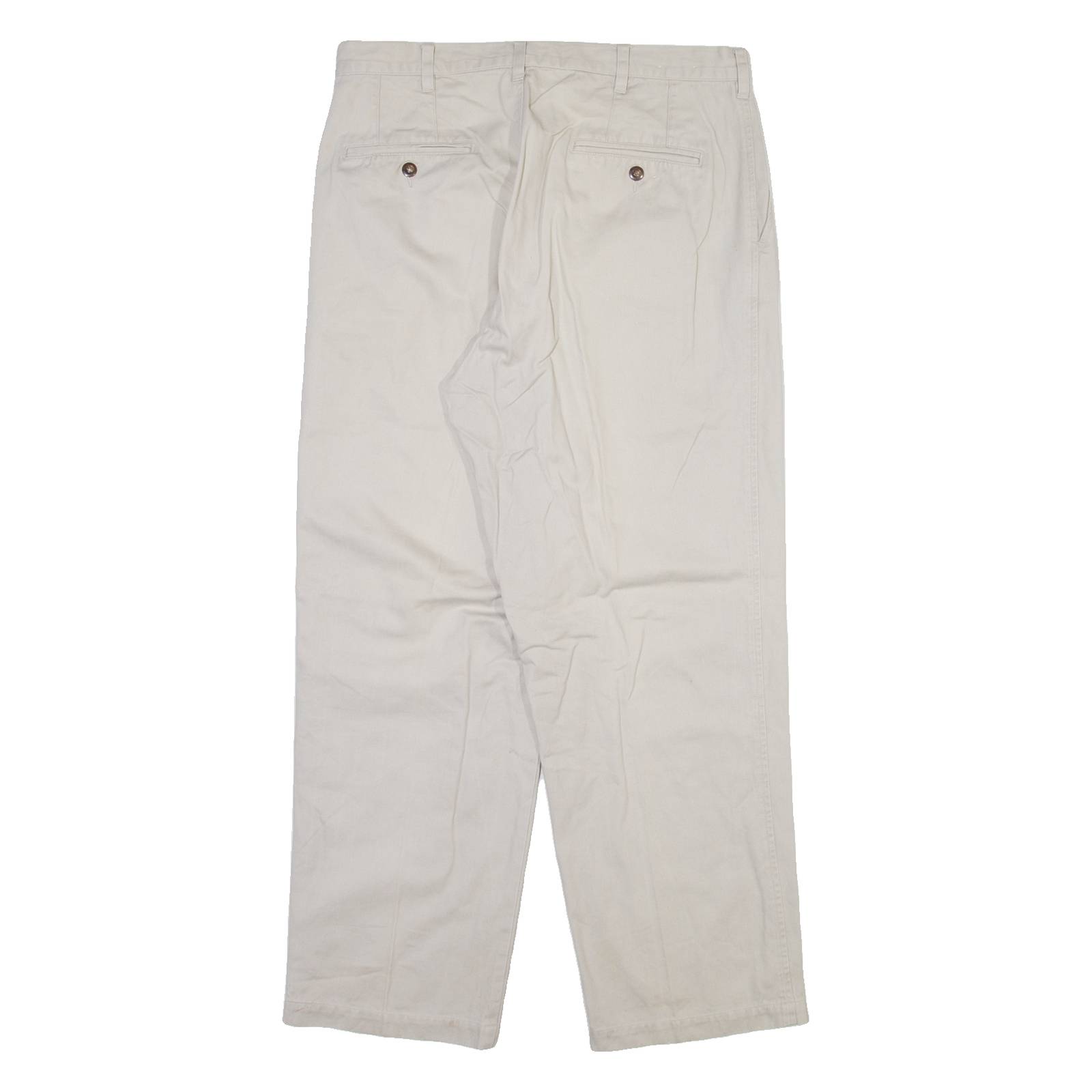 RETREAT Mens Trousers Beige Regular Straight W34 L30