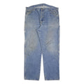 DICKIES Mens Jeans Blue Relaxed Straight Denim Light W40 L34 Workwear Casual