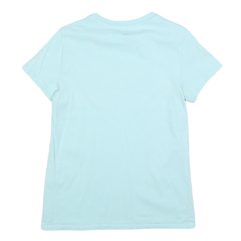 LEVI'S Womens Blue Graphic T-Shirt S Short Sleeve Crew Neck Cotton Blend