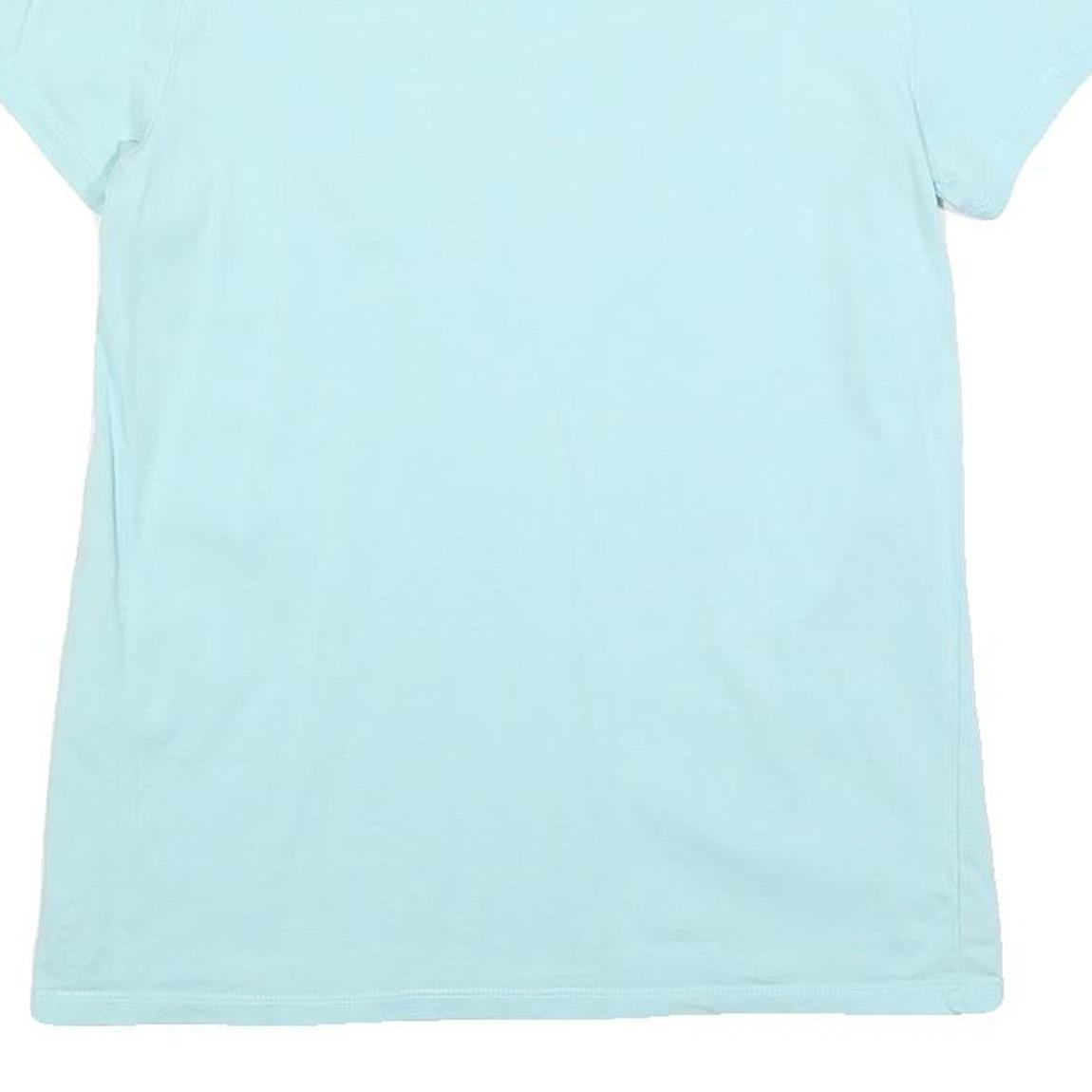 LEVI'S Womens Blue Graphic T-Shirt S Short Sleeve Crew Neck Cotton Blend