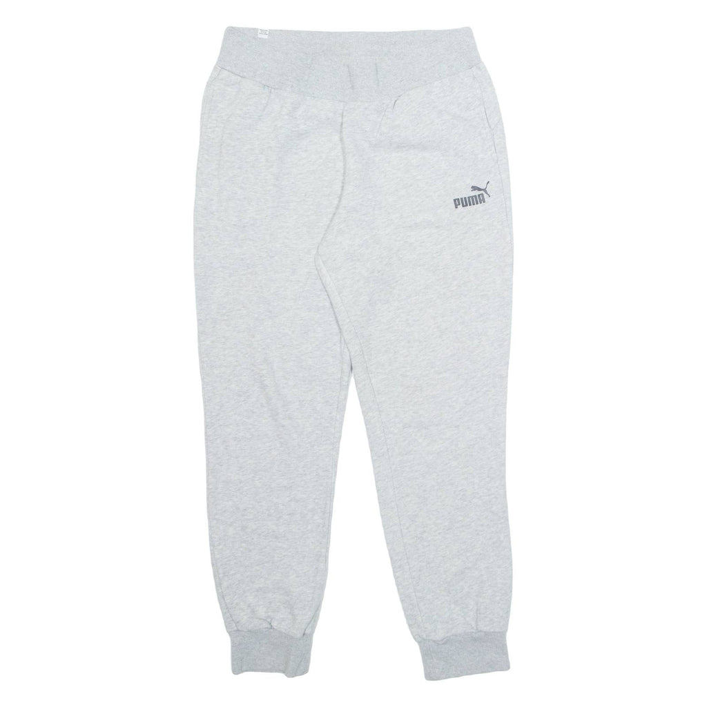 PUMA Mens Joggers Grey Tapered L W28 L28