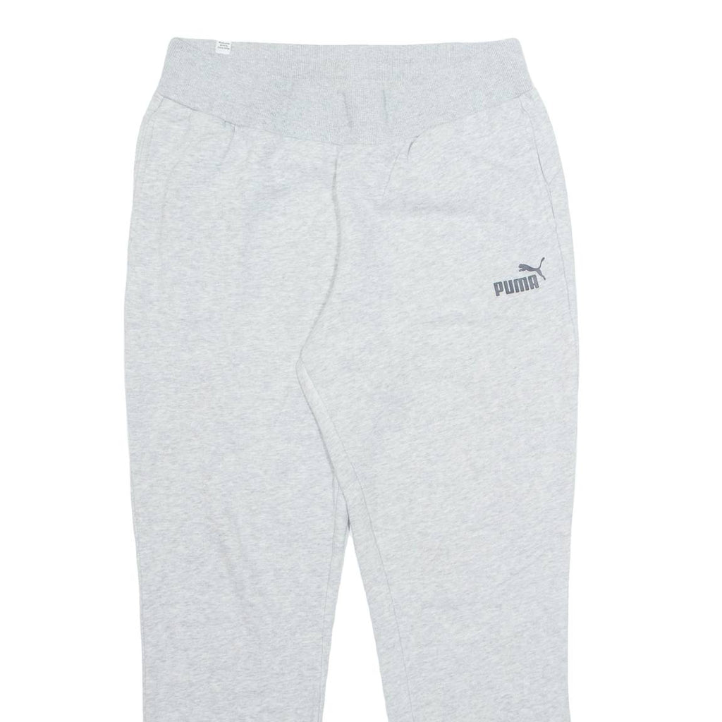 PUMA Mens Joggers Grey Tapered L W28 L28