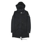 THE NORTH FACE Womens Black Outdoor Jacket S Polyester Blend Plain Hooded Zip