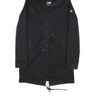 THE NORTH FACE Womens Black Outdoor Jacket S Polyester Blend Plain Hooded Zip