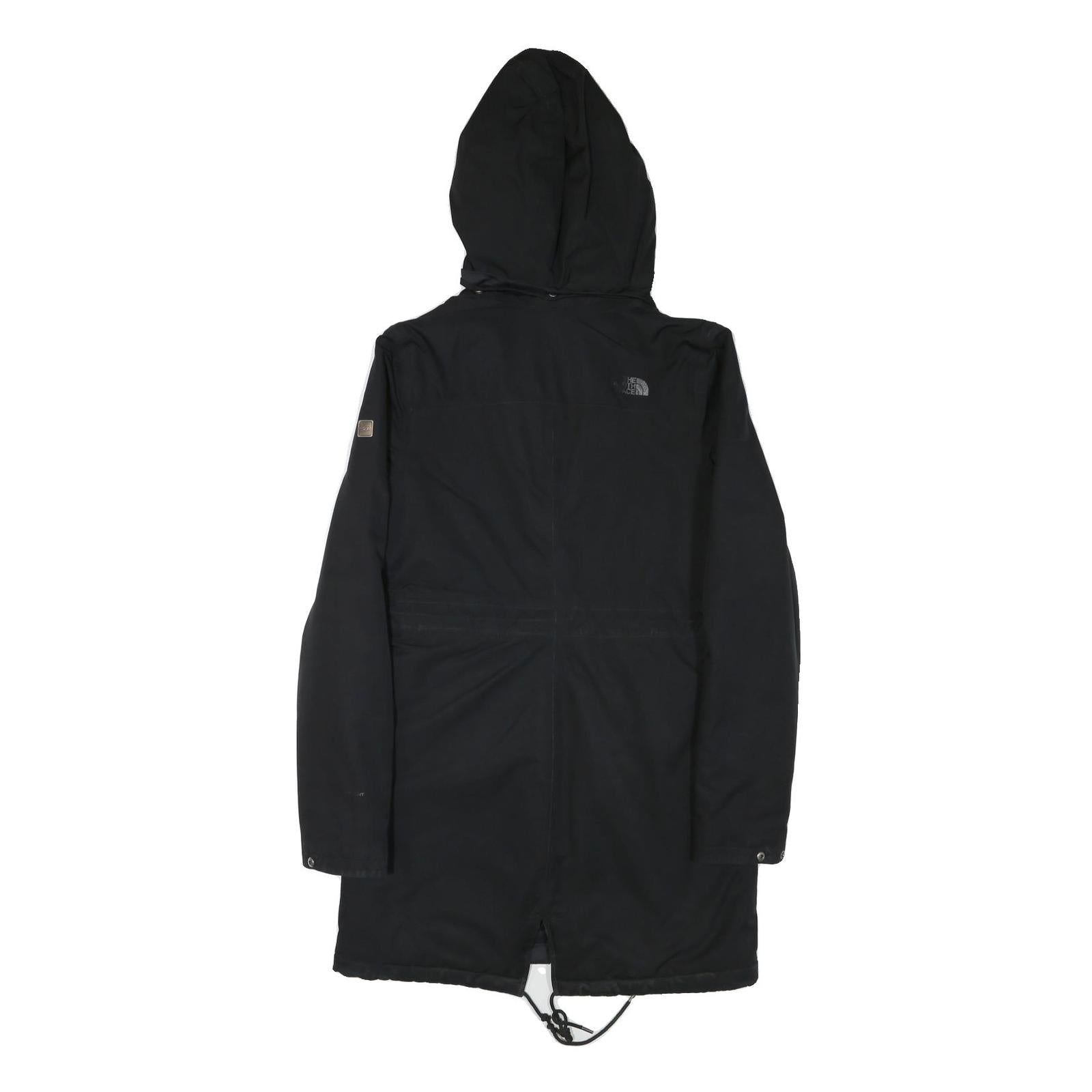 THE NORTH FACE Womens Black Outdoor Jacket S Polyester Blend Plain Hooded Zip