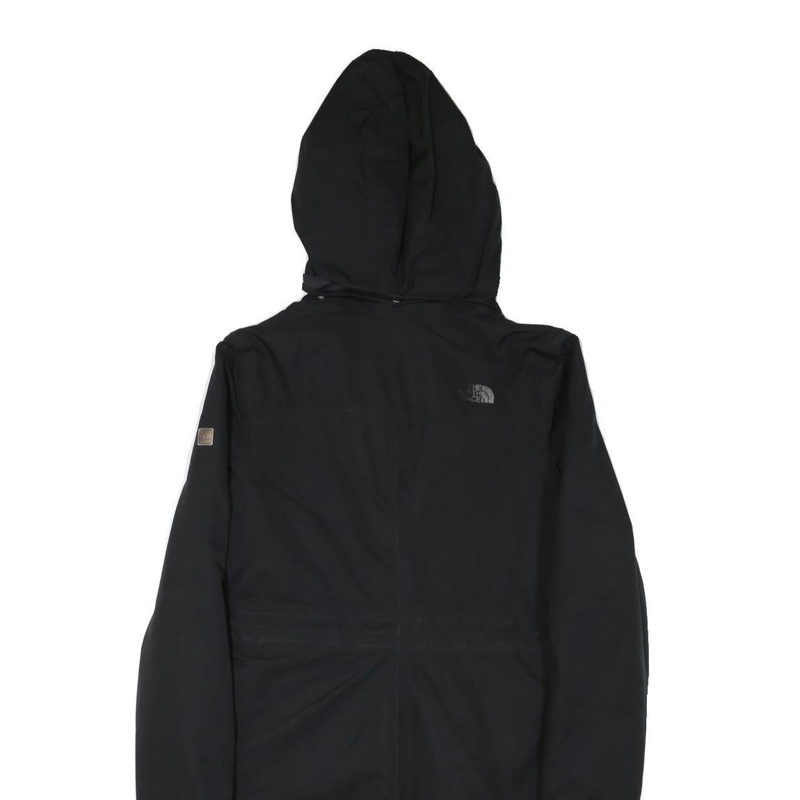 THE NORTH FACE Womens Black Outdoor Jacket S Polyester Blend Plain Hooded Zip