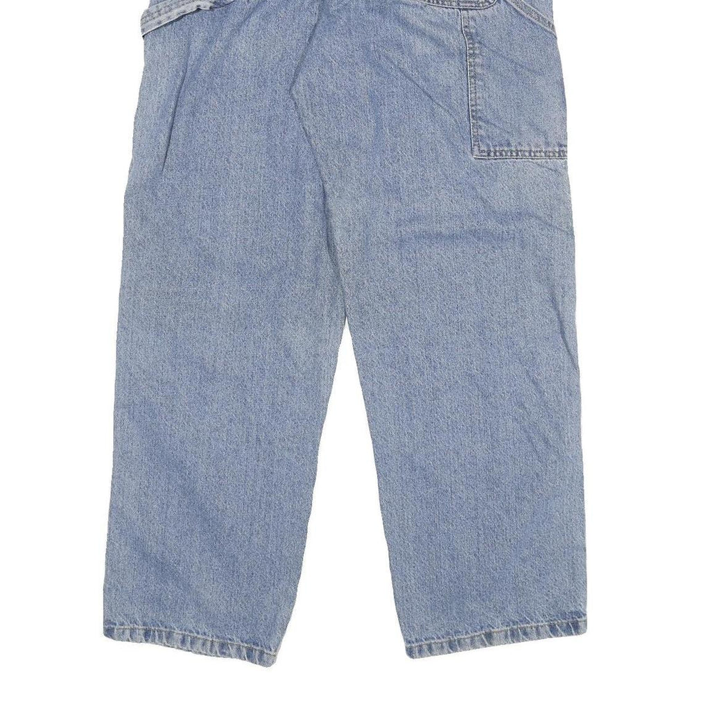 CARHARTT Mens Relaxed Blue Jeans Denim Light W33 L32 Workwear Zip Closure