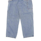 CARHARTT Mens Relaxed Blue Jeans Denim Light W33 L32 Workwear Zip Closure