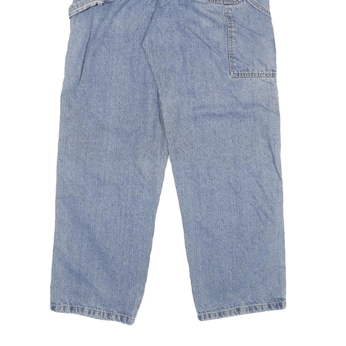 CARHARTT Mens Relaxed Blue Jeans Denim Light W33 L32 Workwear Zip Closure