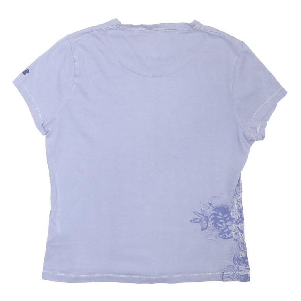 BERGHAUS Girls Blue Graphic T-Shirt 12Y Short Sleeve Crew Neck Cotton Blend