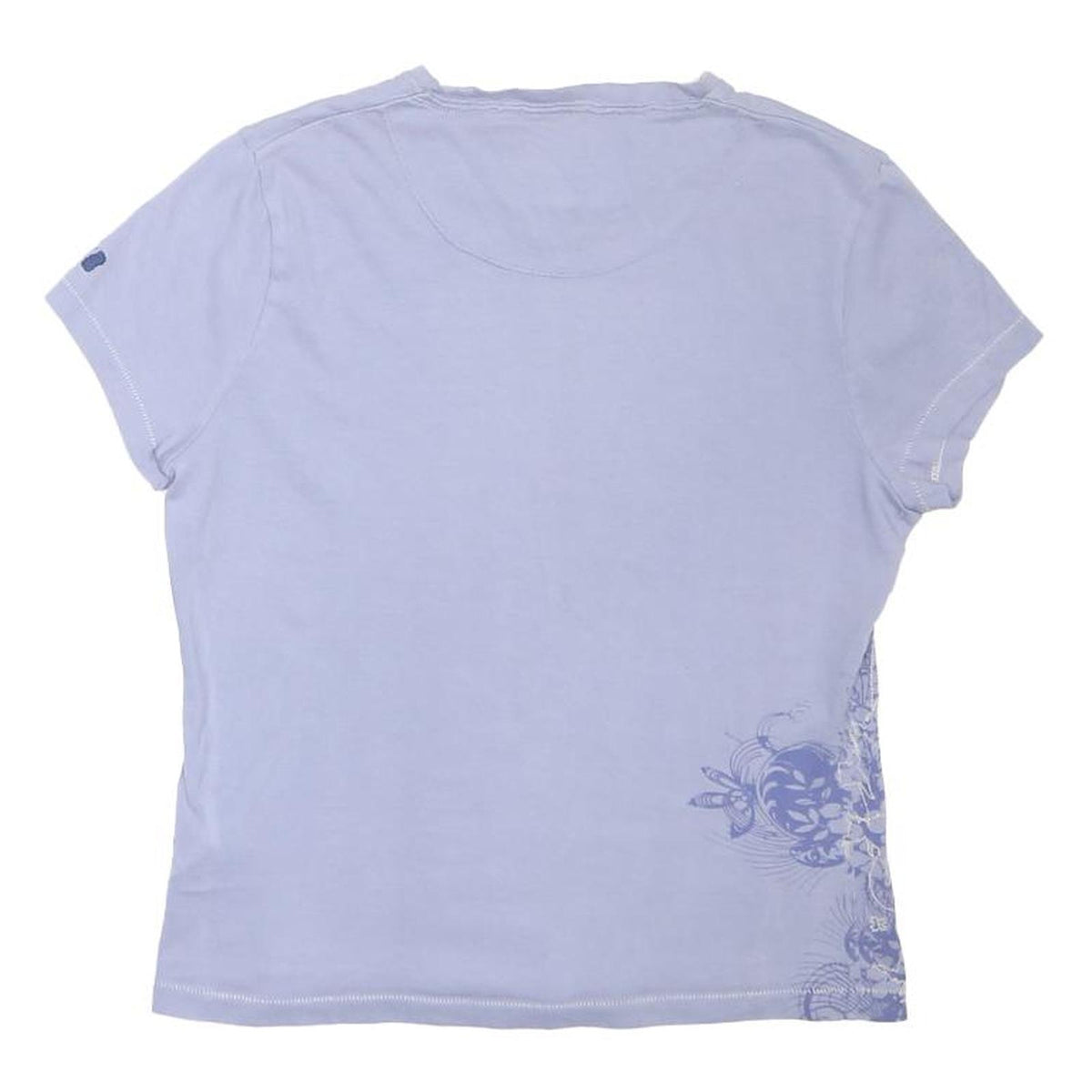 BERGHAUS Girls Blue Graphic T-Shirt 12Y Short Sleeve Crew Neck Cotton Blend