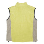 HELLY HANSEN Mens Yellow & Grey Fleece Gilet M Polyester Zip Casual Outerwear