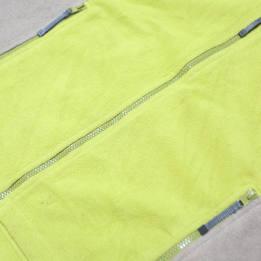 HELLY HANSEN Mens Yellow & Grey Fleece Gilet M Polyester Zip Casual Outerwear