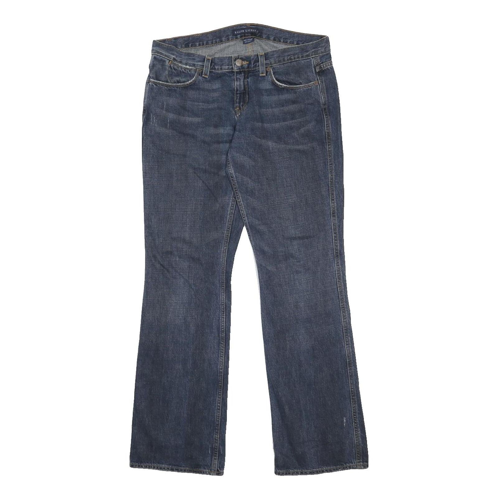RALPH LAUREN Womens Regular Blue Denim Straight Fit Cotton W31 L30 Jeans Classic