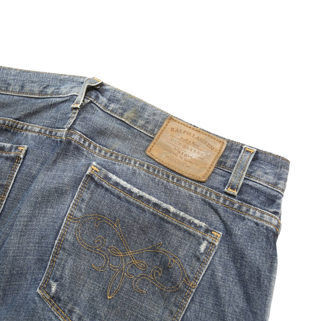 RALPH LAUREN Womens Regular Blue Denim Straight Fit Cotton W31 L30 Jeans Classic