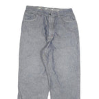 DICKIES Mens Relaxed Jeans Blue Denim W34 L32 Distressed Workwear Zip Closure