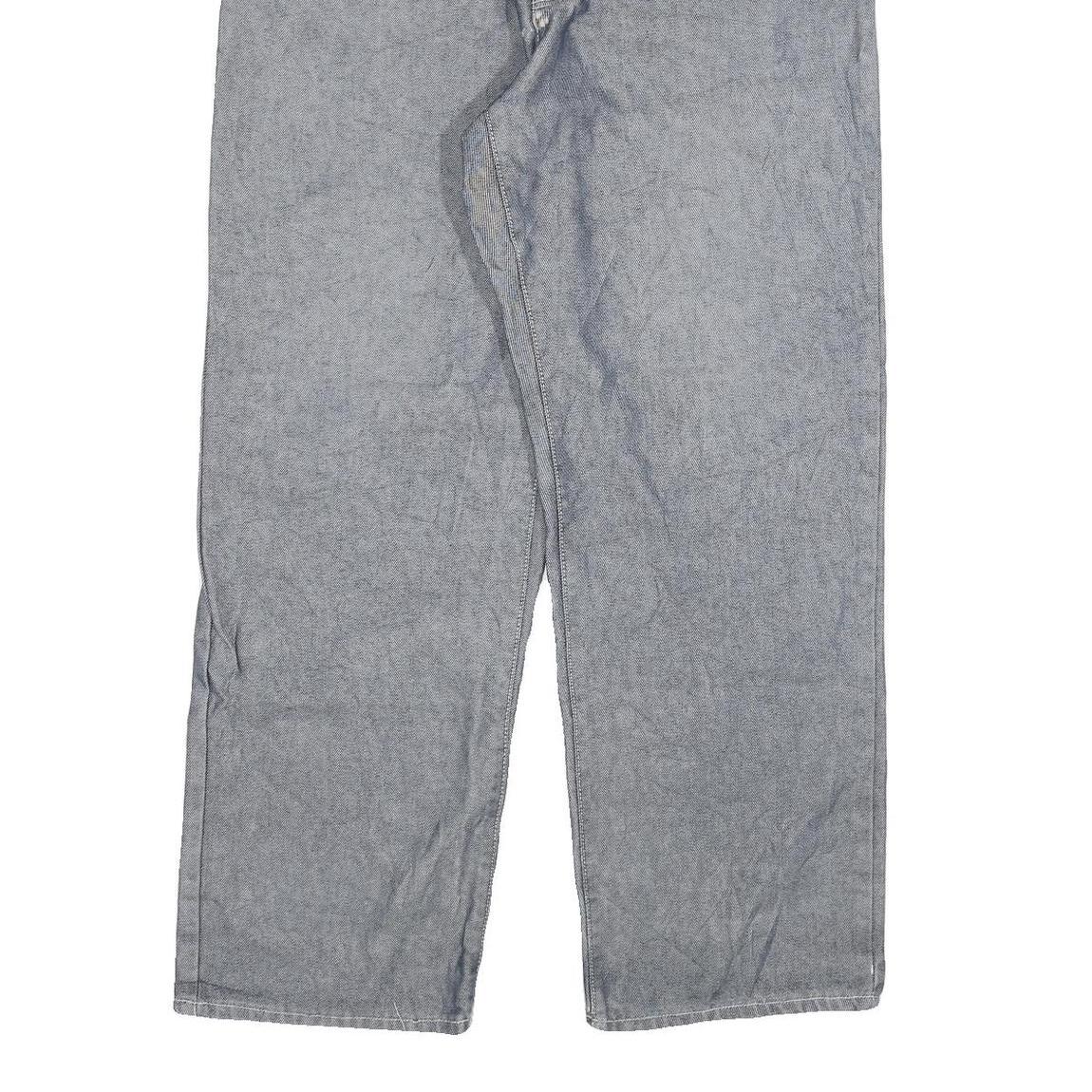 DICKIES Mens Relaxed Jeans Blue Denim W34 L32 Distressed Workwear Zip Closure