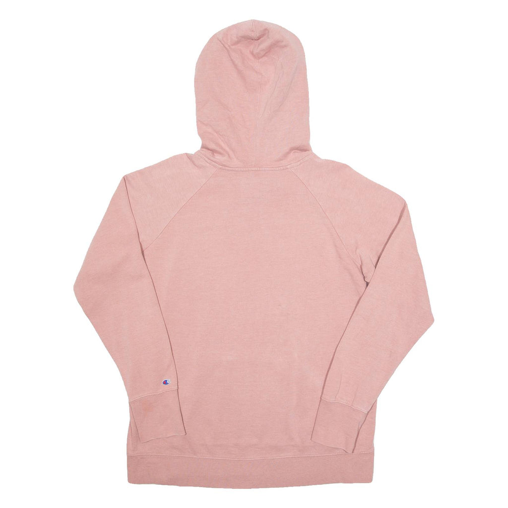 CHAMPION Womens Pink Hoodie L