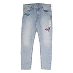 LEVI'S 512 Tapered Mens Jeans Blue Regular Denim Light W36 L32 Dragonfly