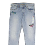 LEVI'S 512 Tapered Mens Jeans Blue Regular Denim Light W36 L32 Dragonfly