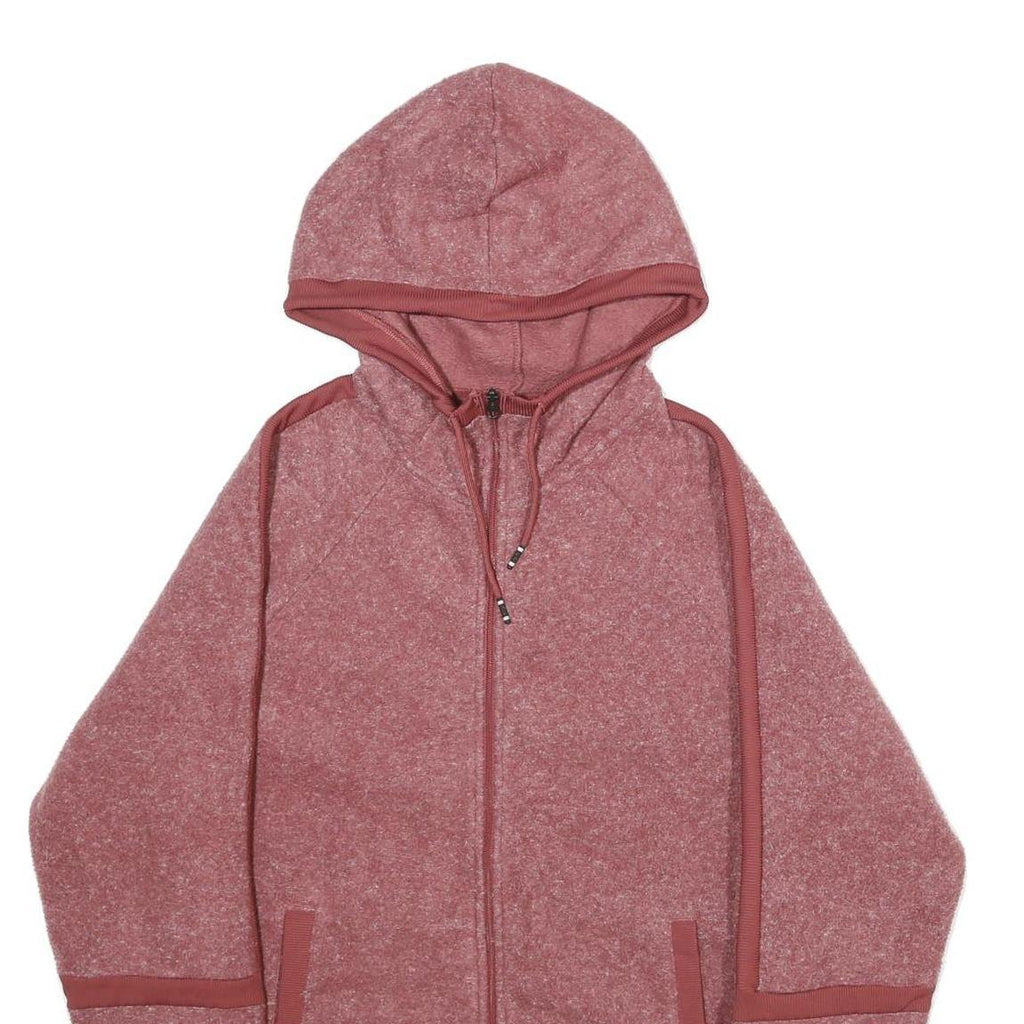 NIKE Mens Red Full Zip Hoodie S Polyester Blend Casual Sportswear Lightweight