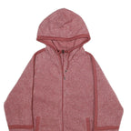 NIKE Mens Red Full Zip Hoodie S Polyester Blend Casual Sportswear Lightweight